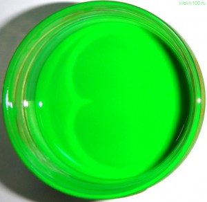 Паста колеровочная флуоресцентная зеленая 100г